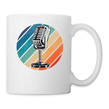 Karaoke Singer Microphone Vocalist - Tasse - Weiß - Rechts