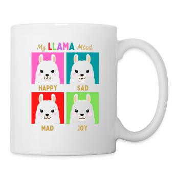 Meine Lama-Stimmung - Tasse - Weiß - Rechts