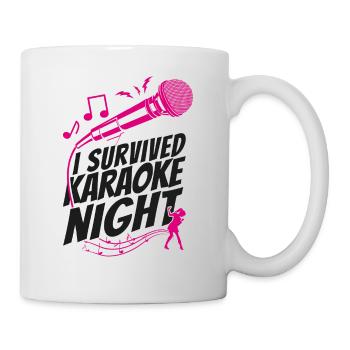 Chanteur de karaoké J’ai survécu au karaoké - Mug blanc - blanc - Droite