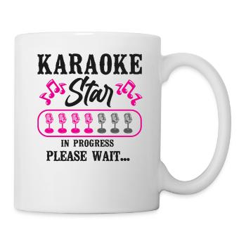 Karaoke Singer Karaoke Star In - Tasse - Weiß - Rechts