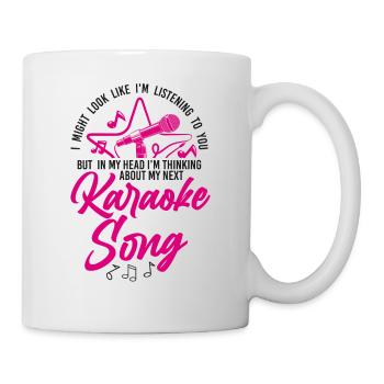 Chanteur de karaoké auquel je pourrais ressembler - Mug blanc - blanc - Droite