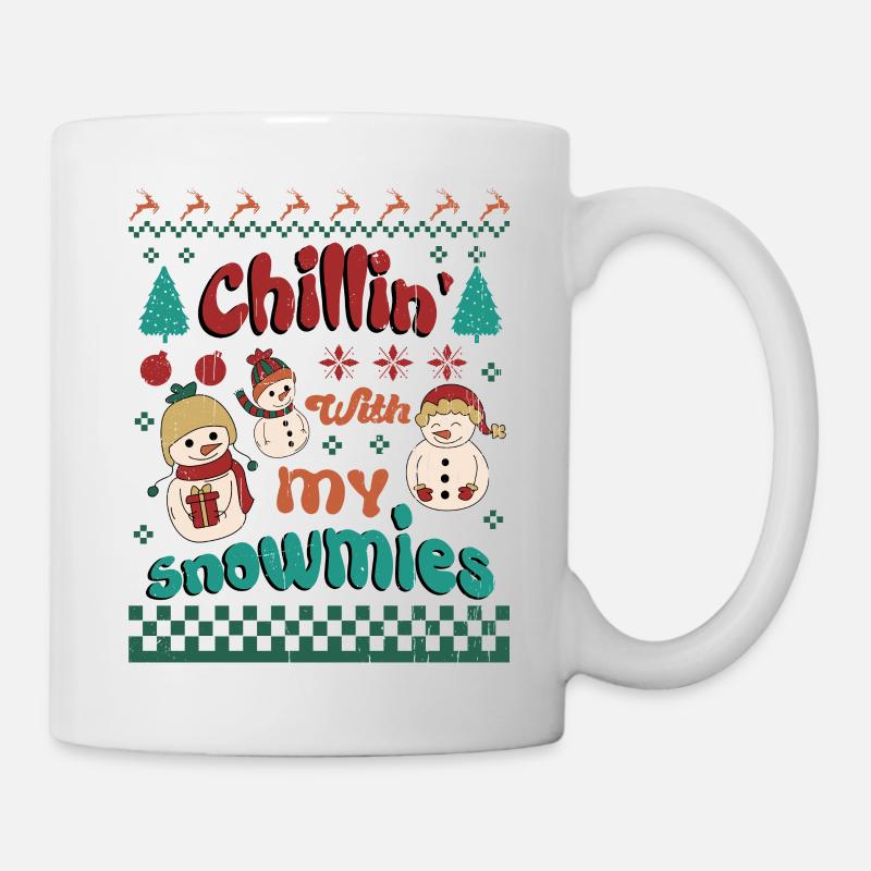 Christmas With My Snowmies - Mug - white