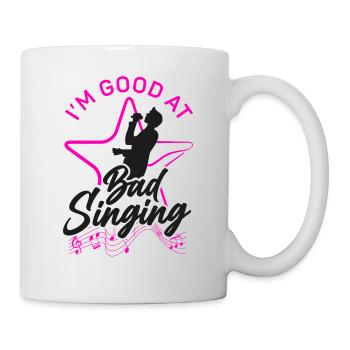 Karaoke Singer I'm Good At Bad - Mug - white - Right