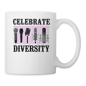 Karaoke Singer Microphone Vocalist - Mug - white - Right