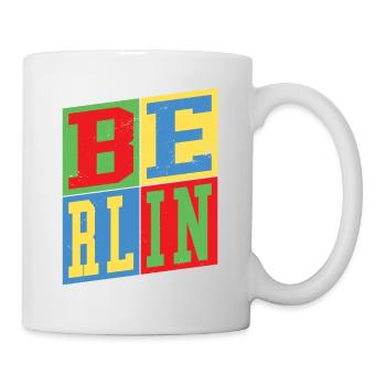 Berlin Germany City Colorful Skyline Home - Mug - white - Right
