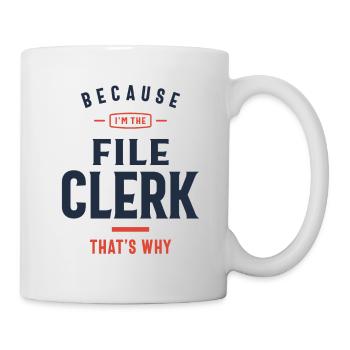 File Clerk Job Occupation - Mug - white - Right