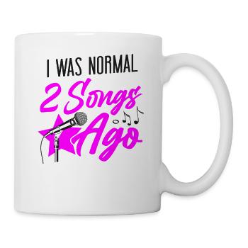 Karaoke Singer I Was Normal 2 - Tasse - Weiß - Rechts