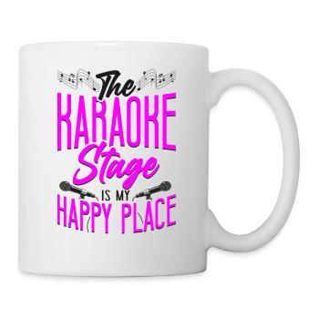 Chanteur de karaoké La scène karaoké - Mug blanc - blanc - Droite