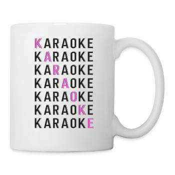 Karaoke Singer Karaoke - Tasse - Weiß - Rechts