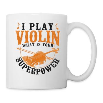 Violin Violinist Vintage I Play - Tasse - Weiß - Rechts