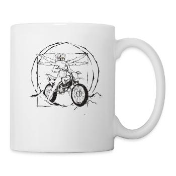 Motocross Enduro Supermoto Bike Dirt Biker - Mug blanc - blanc - Droite
