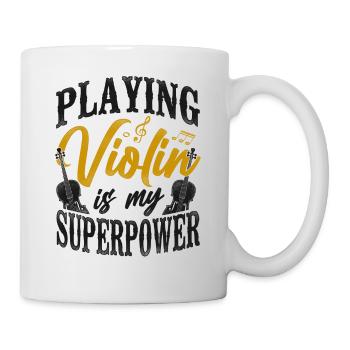 Violin Violinist Vintage Playing - Tasse - Weiß - Rechts