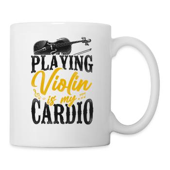 Violoniste Violoniste Vintage Jouer - Mug blanc - blanc - Droite