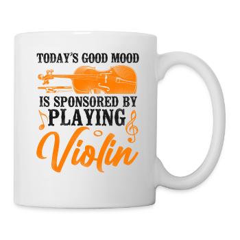 Violin Violinist Vintage Today's - Tasse - Weiß - Rechts