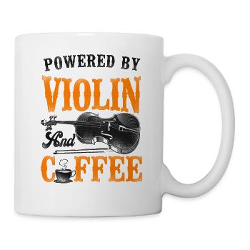 Violon Violoniste Café Vintage - Mug blanc - blanc - Droite