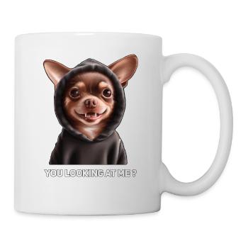 Evil Demonic Chihuahua With Bad Temper, Funny - Mug - white - Right