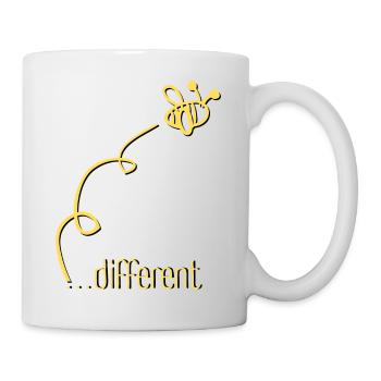Bee Different - Be different! Statement Design - Mug - white - Right