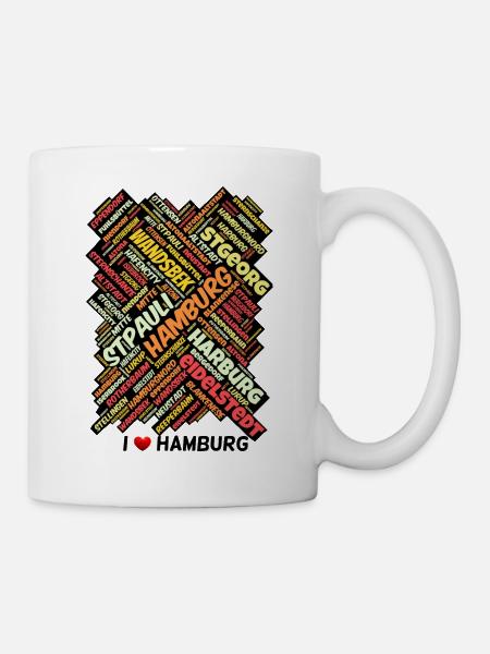 Hamburg - Tasse - Weiß