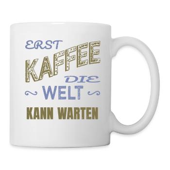 arbeitskollege kaffeebecher statement - Tasse - Weiß - Rechts