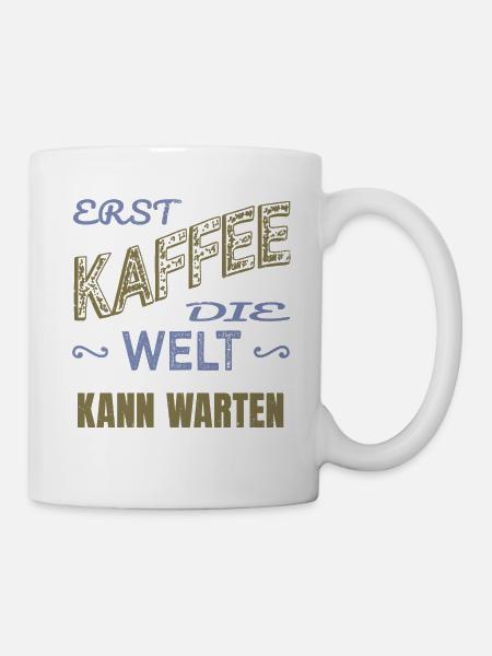 arbeitskollege kaffeebecher statement - Tasse - Weiß