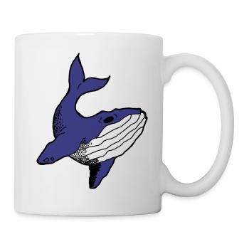 Unten im Meer - Tasse - Weiß - Rechts