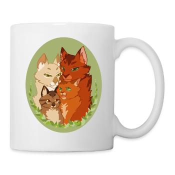 Firestar Firestar Squirrel Flight Cats Famille - Mug blanc - blanc - Droite