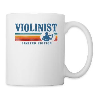 Violin Violinist Retro Vintage - Tasse - Weiß - Rechts
