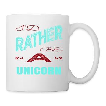 cadeaux d’anniversaire geek rainbow créature mythique - Mug blanc - blanc - Droite