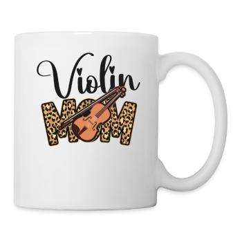 Violon Violoniste Maman Guépard - Mug blanc - blanc - Droite