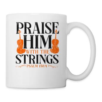 Violon Violoniste Bible Citation Foi - Mug blanc - blanc - Droite