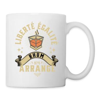 Liberté Egalité Rhum Arrangé - Mug blanc - blanc - Droite