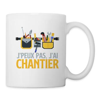 Chantier Worker Bricolage - Mug blanc - blanc - Droite