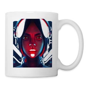 Cyborg Zukunft verkörpert die Faszination - Tasse - Weiß - Rechts