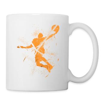 Basketball Basketball Player Dunking Grunge Splash - Mug - white - Right