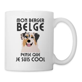 Berger belge - Mug blanc - blanc - Droite