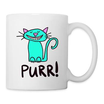 PURR! Funny cat - Mug - white - Right