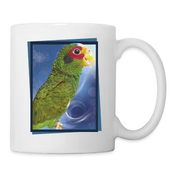 Le perroquet yucatèque - Mug blanc - blanc - Droite