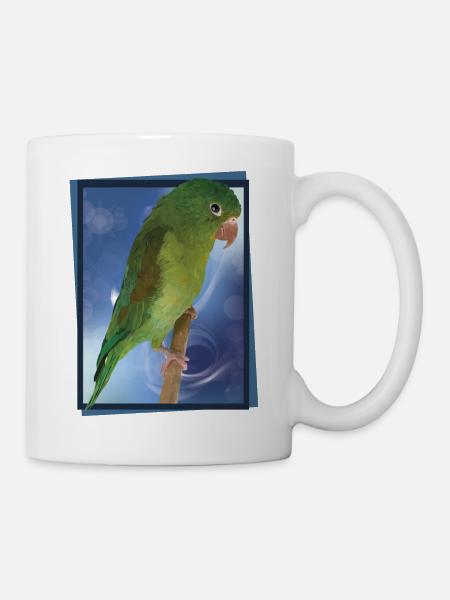 Der gebräunten Sittich - Tasse - Weiß