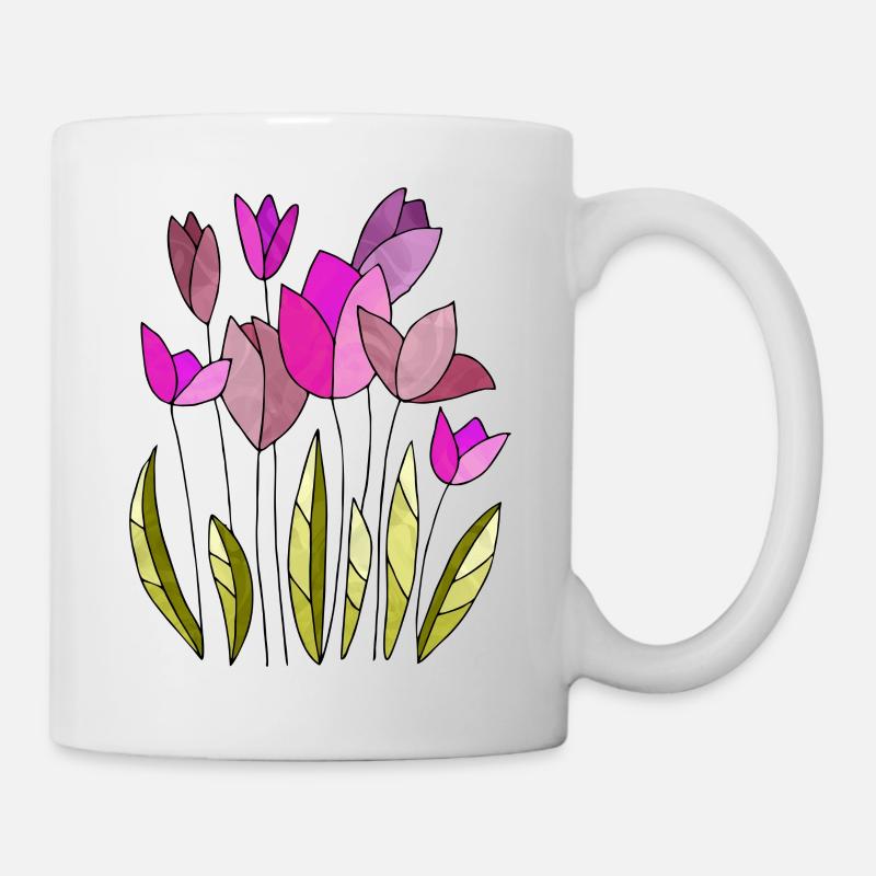 Fleur - Mug blanc - blanc