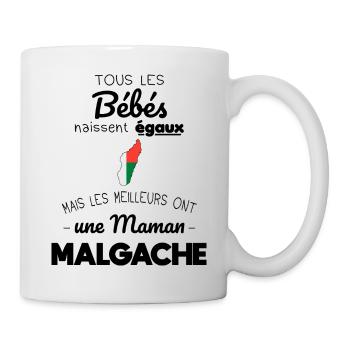 Bébés égaux meilleurs ont une maman Malgache - Mug blanc - blanc - Droite