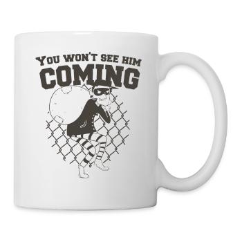 Thief Mask Shirt Bandit you wont see him coming - Mug - white - Right