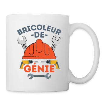Bricoleur de génie - Mug blanc - blanc - Droite