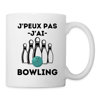 BOWLING 1 - Mug blanc - blanc - Droite