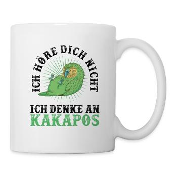 Kakapo denke an flugunfähiger Kakapo - Tasse - Weiß - Rechts