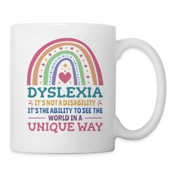 Dyslexie Conscience Dyslexiques - Mug blanc - blanc - Droite