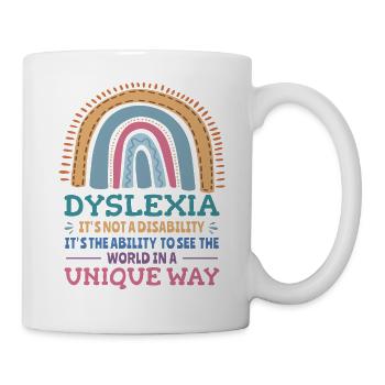 Dyslexie Conscience Dyslexiques - Mug blanc - blanc - Droite