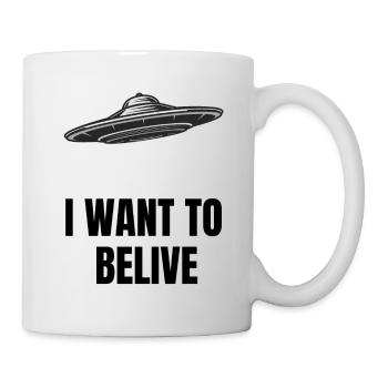 Ich möchte glauben - Tasse - Weiß - Rechts