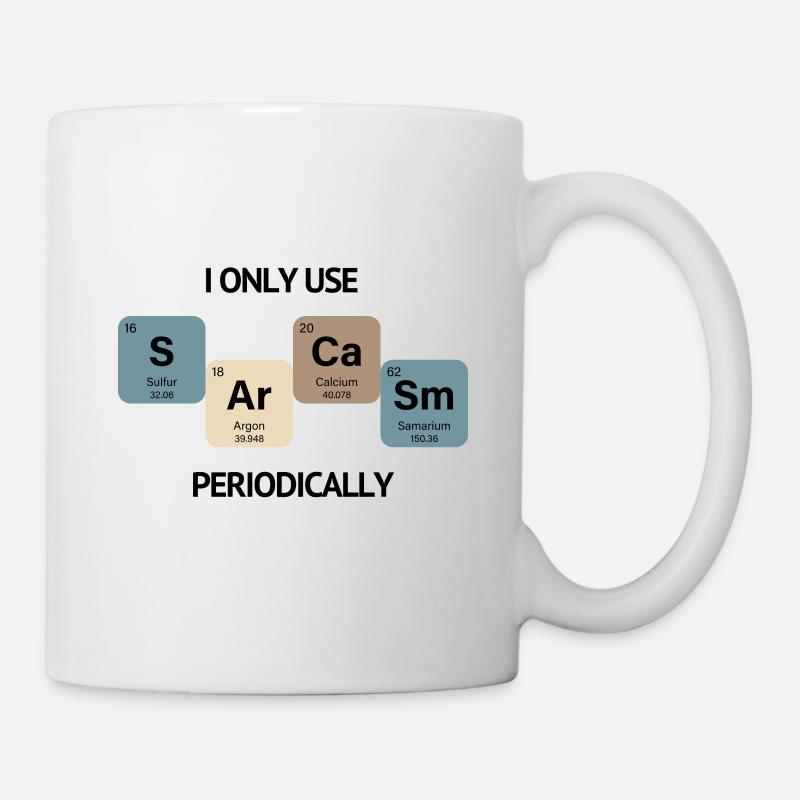 Sarcasm retro - Mug - white
