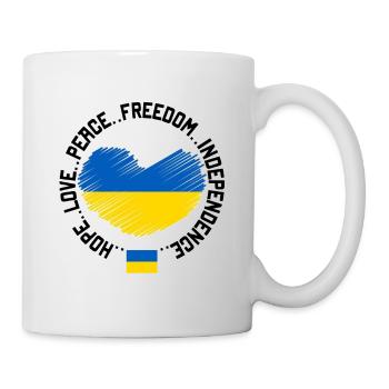 Ukraine - Tasse - Weiß - Rechts