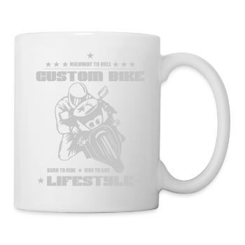 custom bike - Hoodie for all motorcyclists - Mug - white - Right